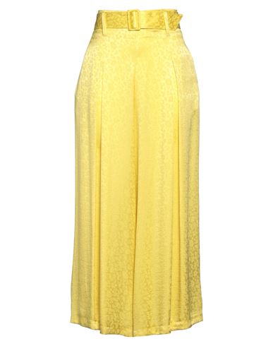 Etro Woman Pants Yellow Size 6 Viscose, Silk