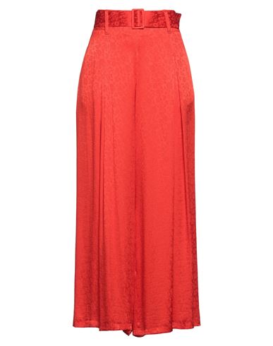Etro Woman Pants Tomato Red Size 6 Viscose, Silk