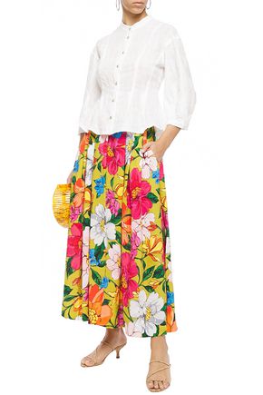 Mara hoffman floral maxi skirt best sale