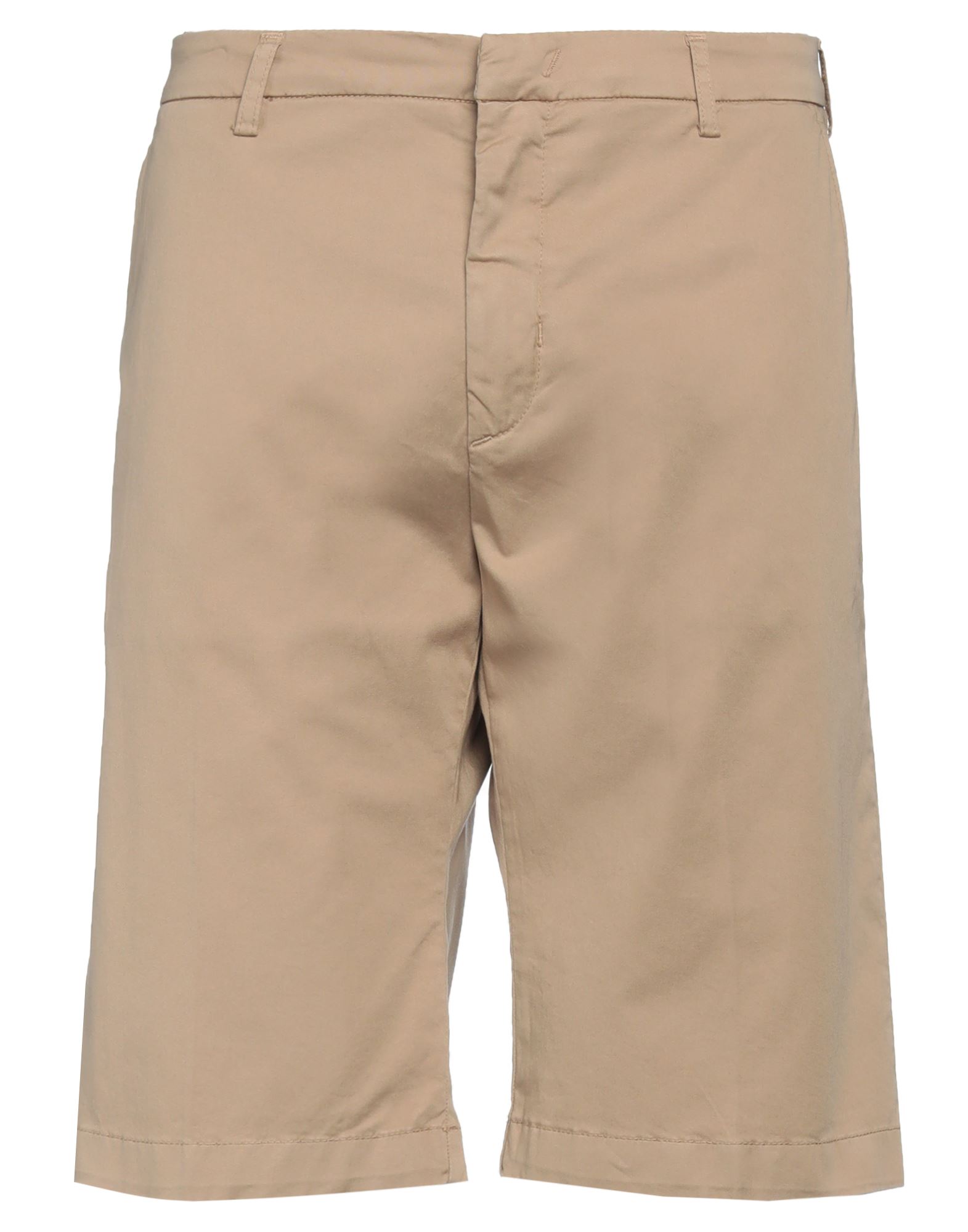 Shop Coroglio By Entre Amis Man Shorts & Bermuda Shorts Camel Size 28 Cotton, Elastane In Beige