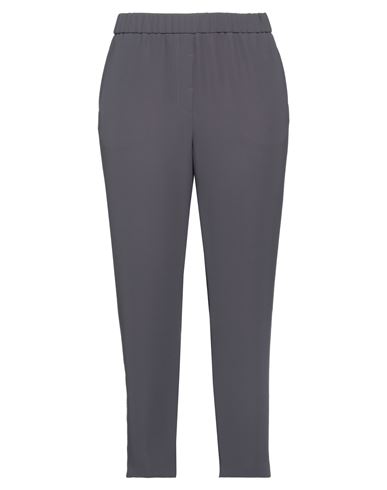 Peserico Woman Pants Lead Size 14 Polyester In Grey