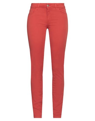 Trussardi Jeans Woman Pants Orange Size 27 Cotton, Elastane