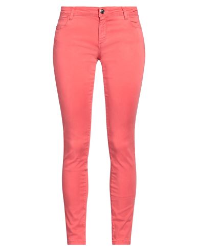 Relish Woman Pants Coral Size 32 Tencel, Cotton, Elastane In Red