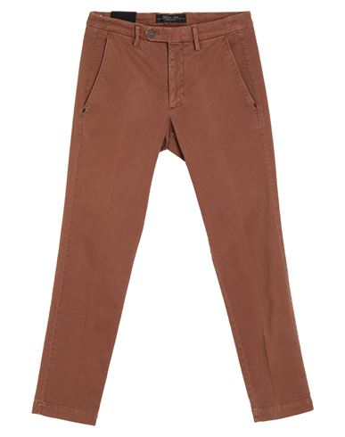 Man Pants Light brown Size 32 Cotton, Elastane