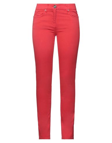 Повседневные брюки CAVALLI CLASS красного цвета