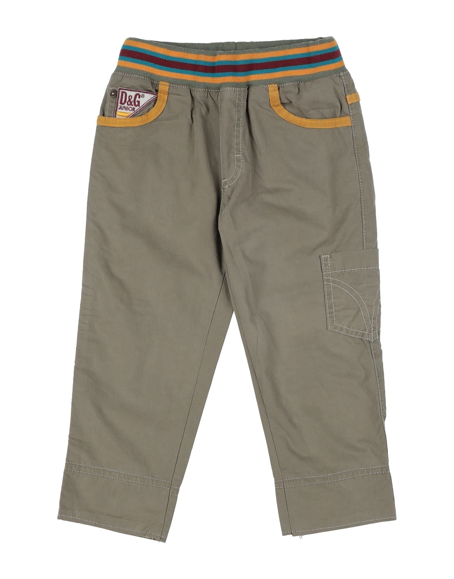 D & G Kids' Casual Pants In Khaki