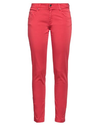 Gaudì Woman Cropped Pants Red Size 29 Cotton, Elastane