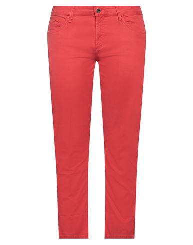Kaos Jeans Woman Pants Red Size 31 Tencel, Cotton, Elastane