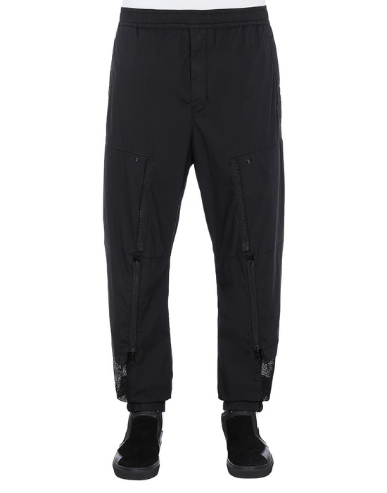 mens black stone island cargo pants