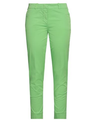 Rossopuro Woman Pants Acid Green Size 6 Cotton, Elastane
