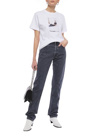 Helmut Lang High-rise Straight-leg Jeans In Dark Gray