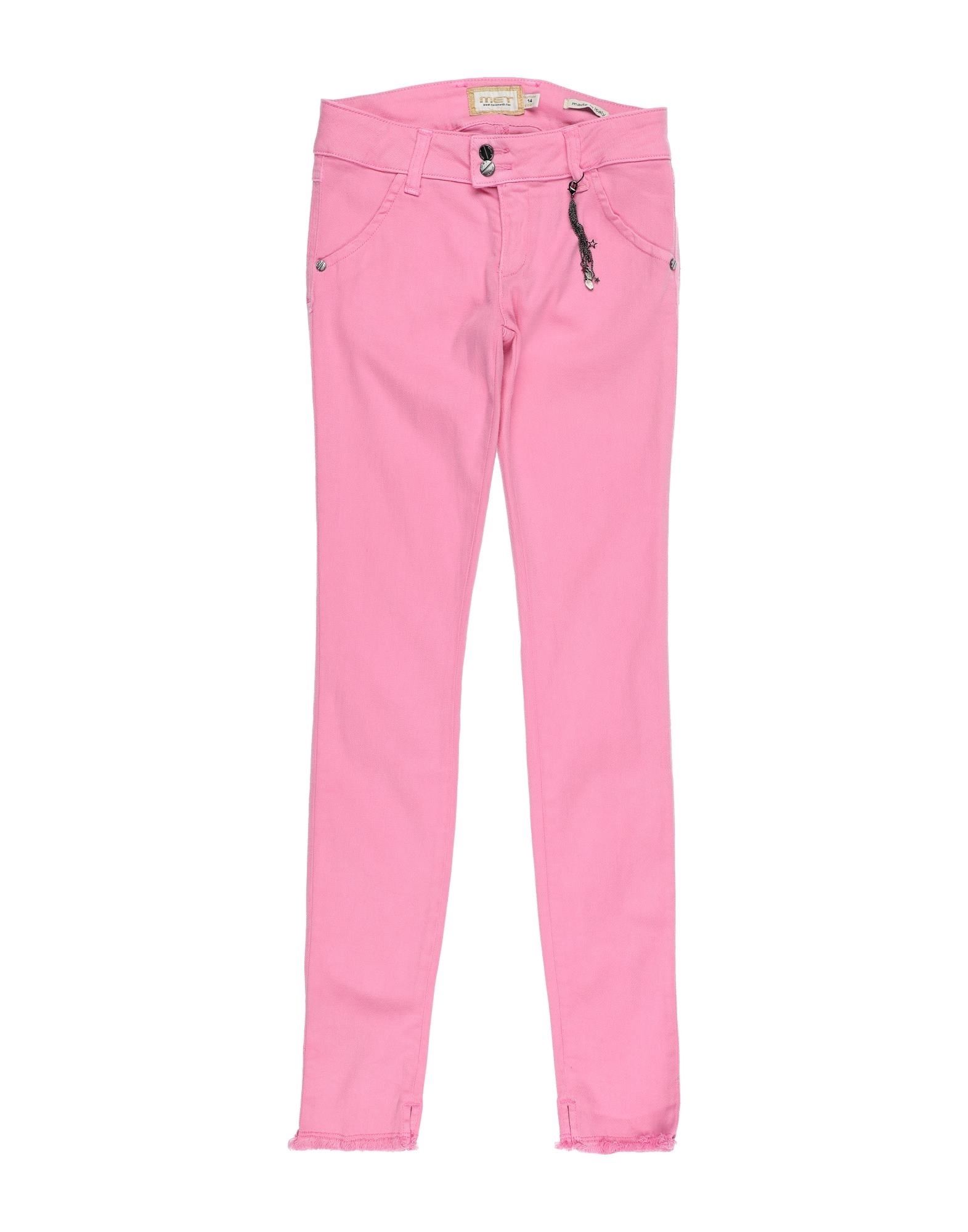 Met Jeans Kids' Casual Pants In Pink