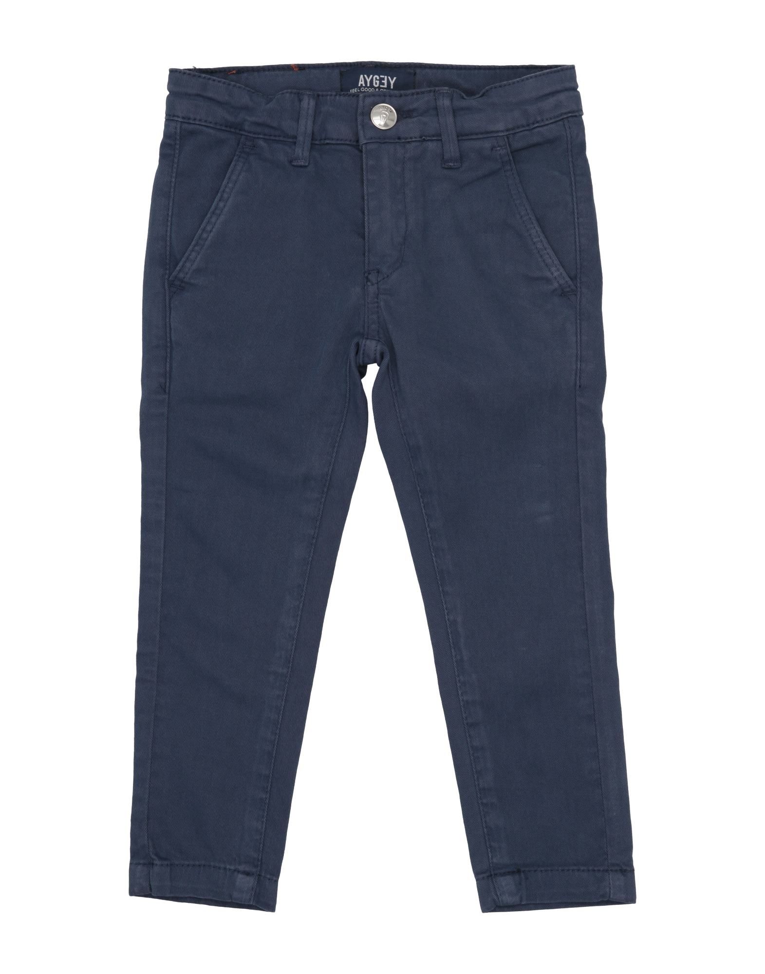Aygey Kids' Casual Pants In Dark Blue