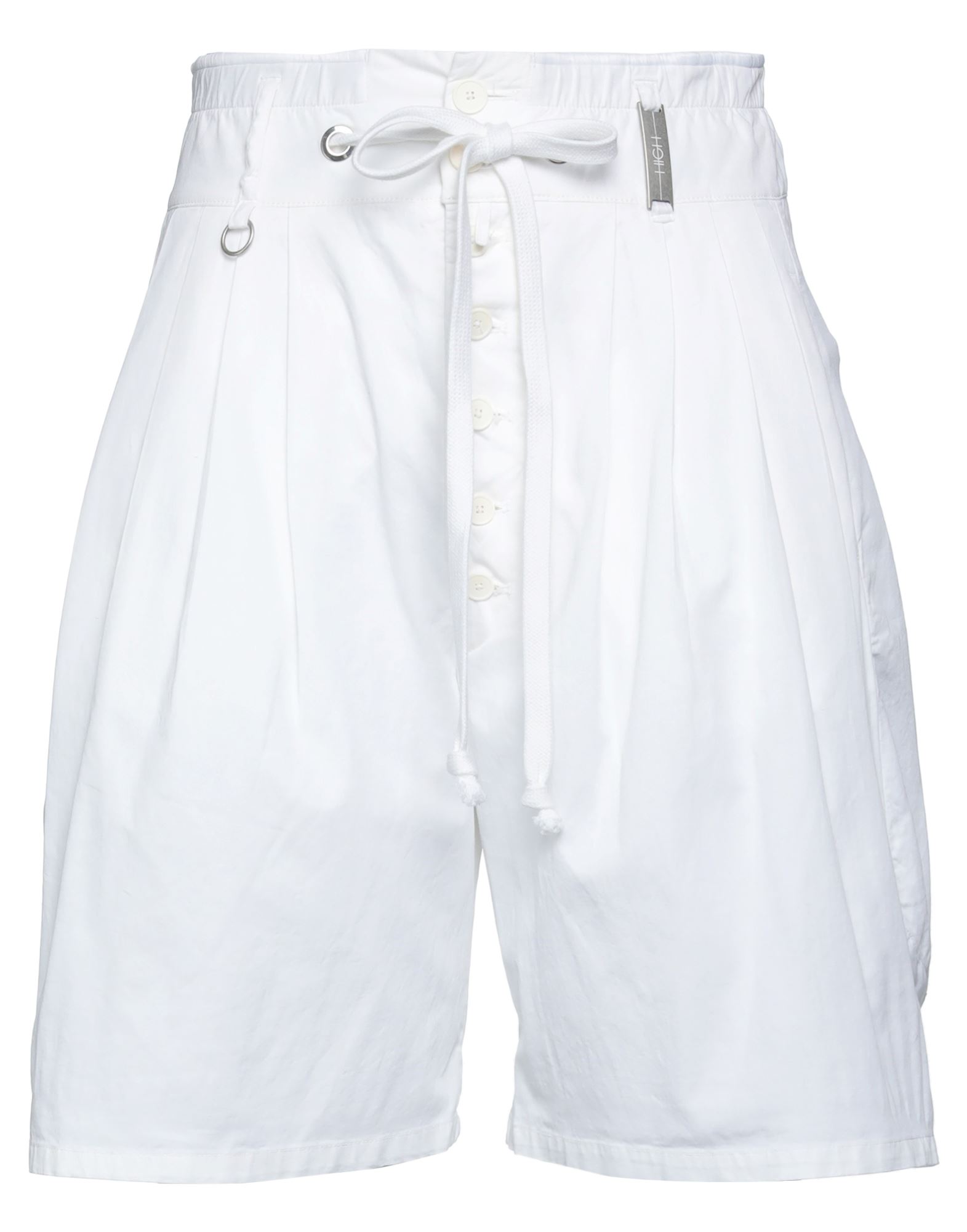 High Woman Shorts & Bermuda Shorts White Size 6 Cotton, Linen, Elastane