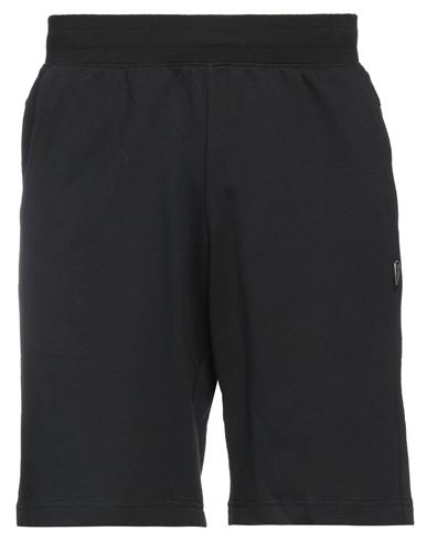 Ea7 Man Shorts & Bermuda Shorts Black Size Xxs Cotton