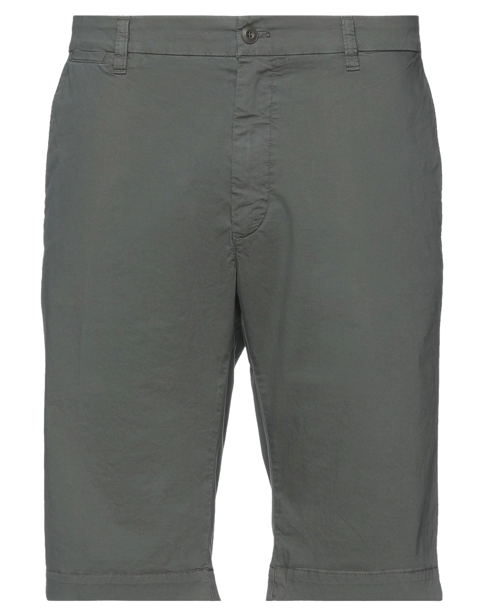 Mason's Man Shorts & Bermuda Shorts Military Green Size 30 Cotton, Elastane