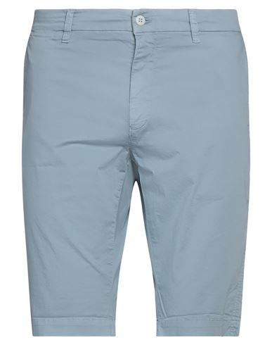 Mason's Man Shorts & Bermuda Shorts Light Blue Size 36 Cotton, Elastane