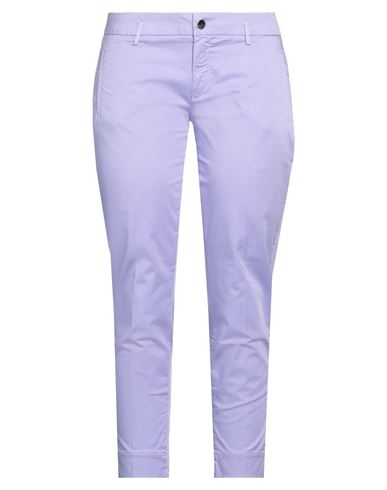 Kaos Jeans Woman Pants Lilac Size 31 Cotton, Elastane In Purple