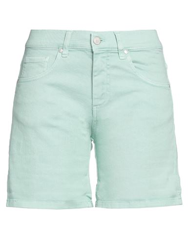 Shop Twenty Easy By Kaos Woman Shorts & Bermuda Shorts Light Green Size 30 Cotton, Elastane