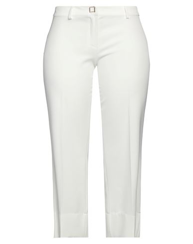 Man Pants White Size 29 Cotton, Elastane