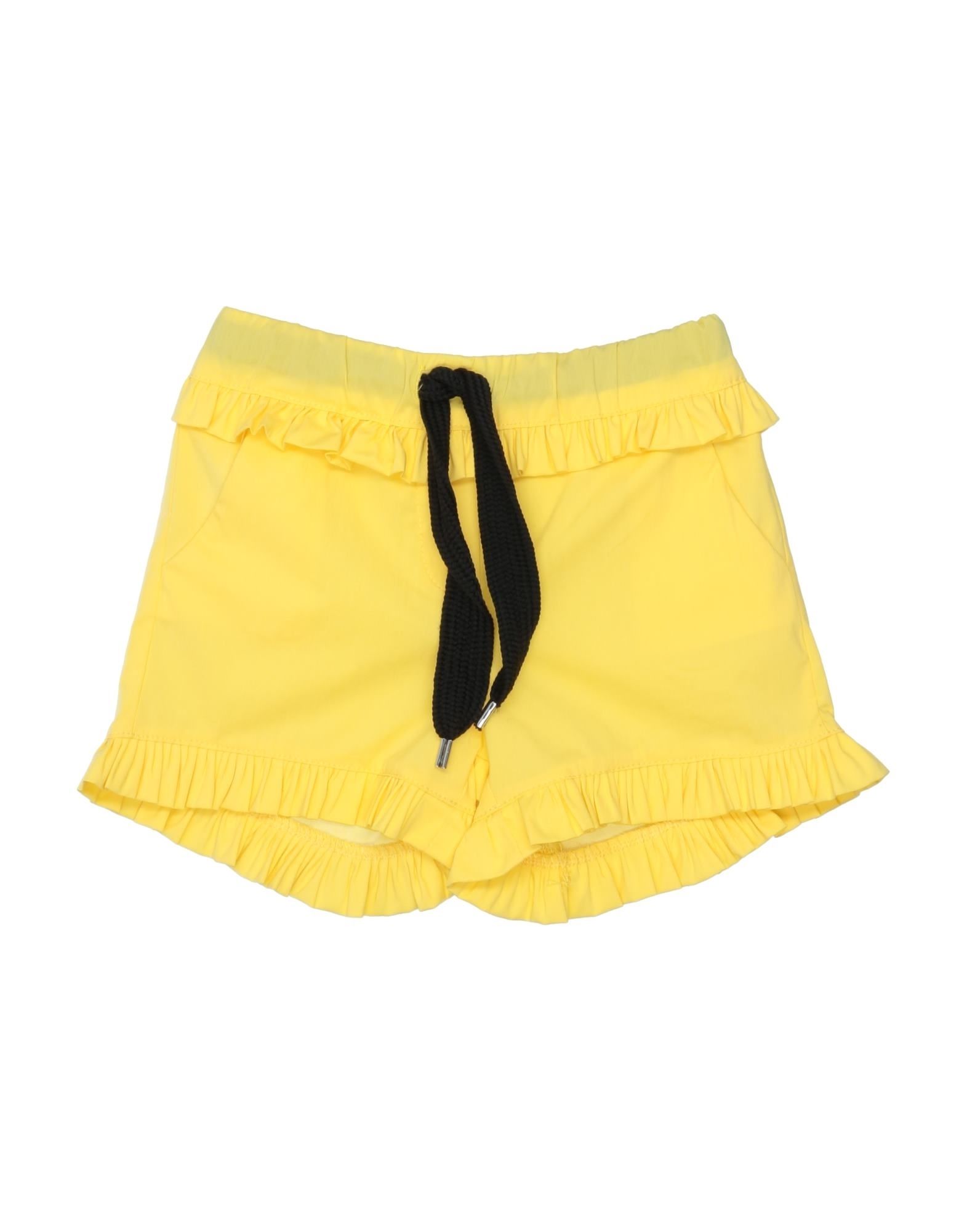 Miss Lulù Kids' Shorts & Bermuda Shorts In Yellow