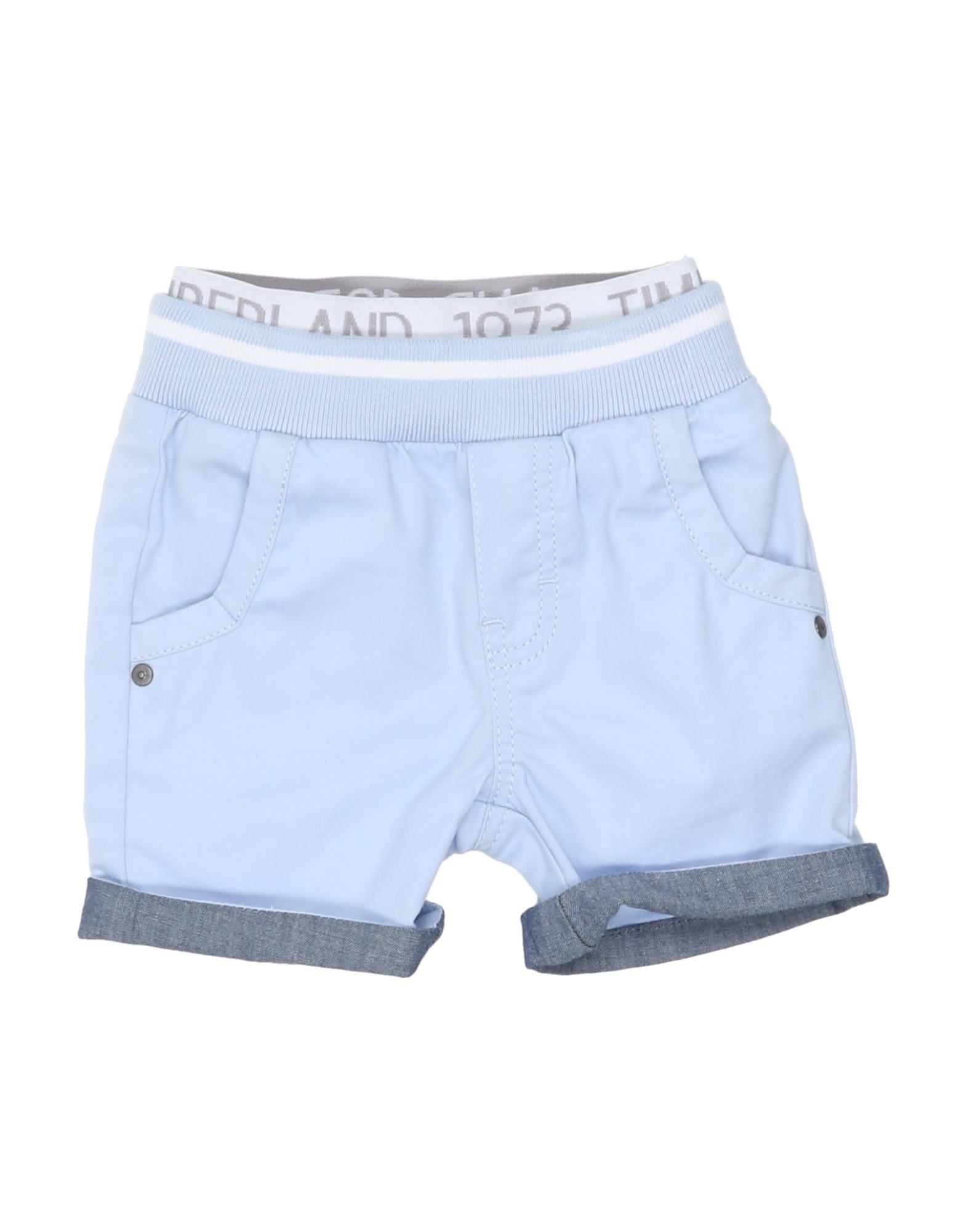 Timberland Kids'  Newborn Boy Shorts & Bermuda Shorts Sky Blue Size 1 Cotton, Elastane