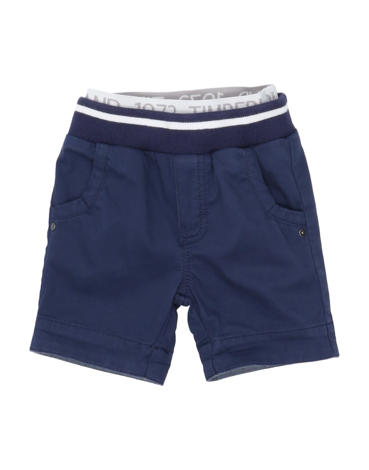 Timberland Kids'  Newborn Boy Shorts & Bermuda Shorts Midnight Blue Size 1 Cotton, Elastane