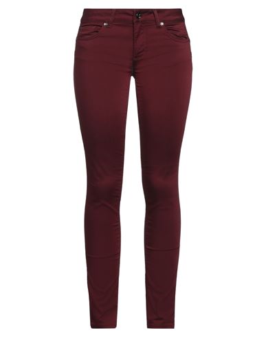 Liu •jo Woman Pants Burgundy Size 31w-32l Cotton, Polyester, Elastane In Red