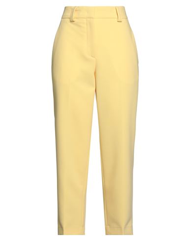 Jucca Woman Pants Yellow Size 8 Polyester, Viscose, Elastane