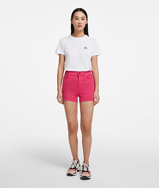 Image of Logo Denim Shorts