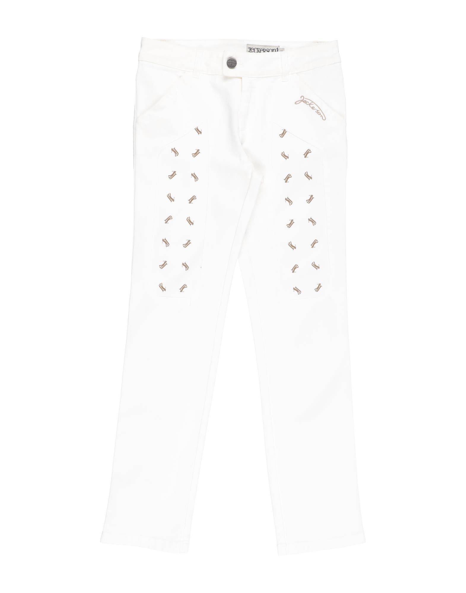 Jeckerson Kids' Casual Pants In White