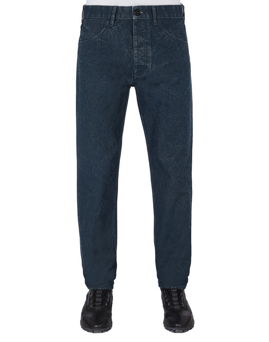 TROUSERS - 5 POCKETS Man J02J1 PANAMA PLACCATO RE-T Front STONE ISLAND