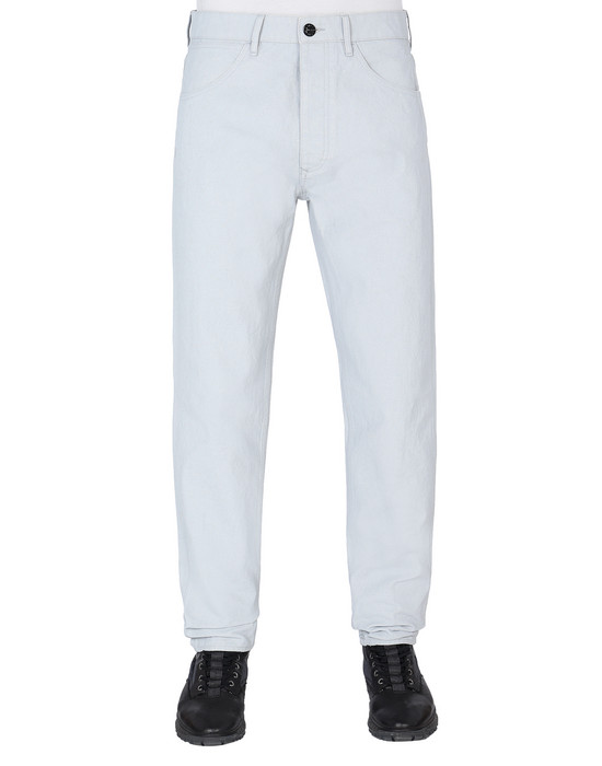 TROUSERS - 5 POCKETS Man J02J1 PANAMA PLACCATO RE-T Front STONE ISLAND