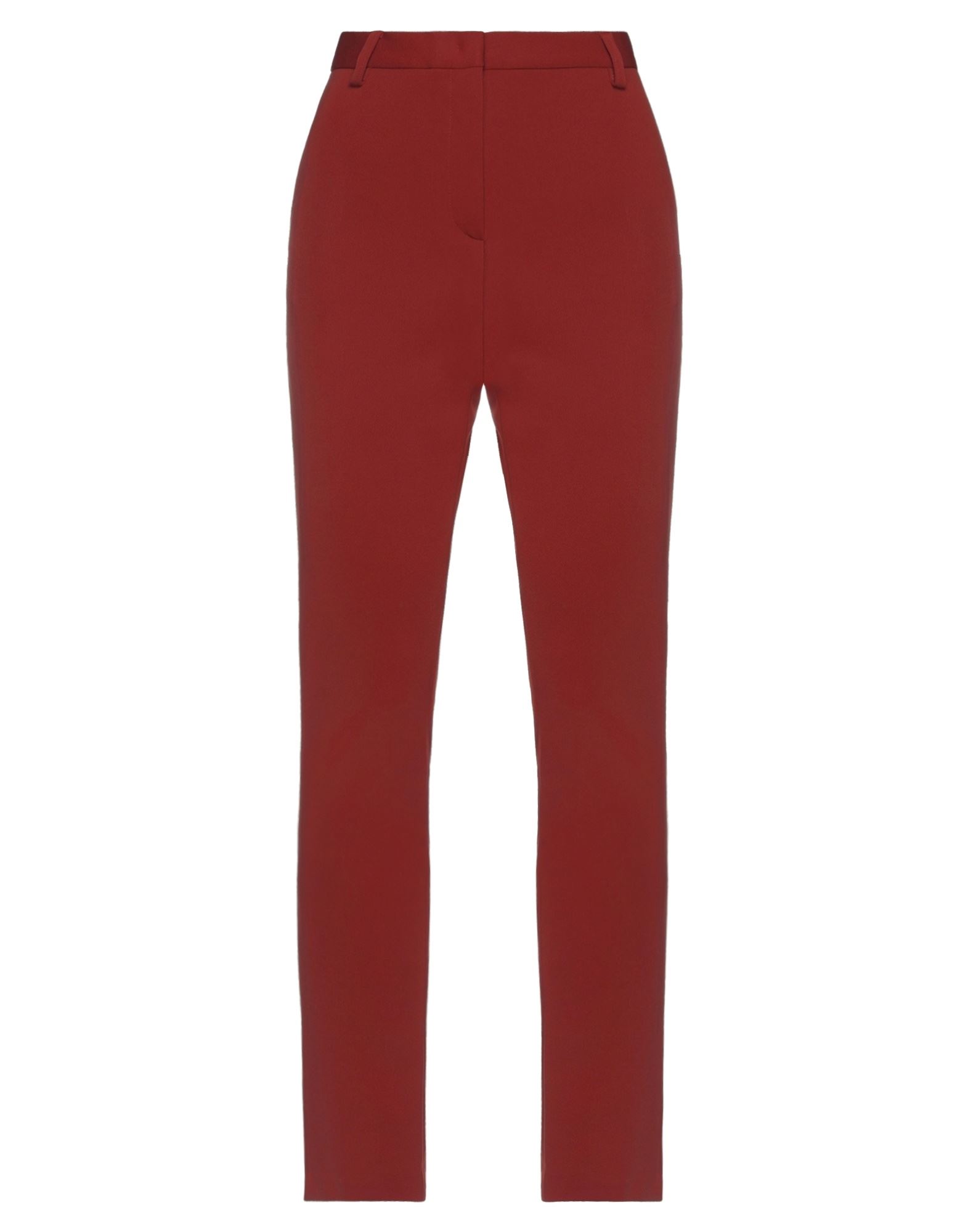 Merci .., Woman Pants Rust Size 10 Polyester, Elastane In Red