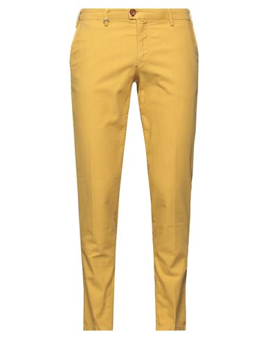Barbati Man Pants Ocher Size 30 Cotton, Elastane In Yellow