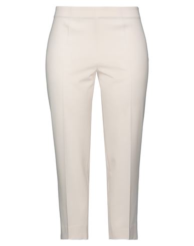 Piazza Sempione Woman Cropped Pants Ivory Size 12 Virgin Wool, Polyamide, Elastane In White
