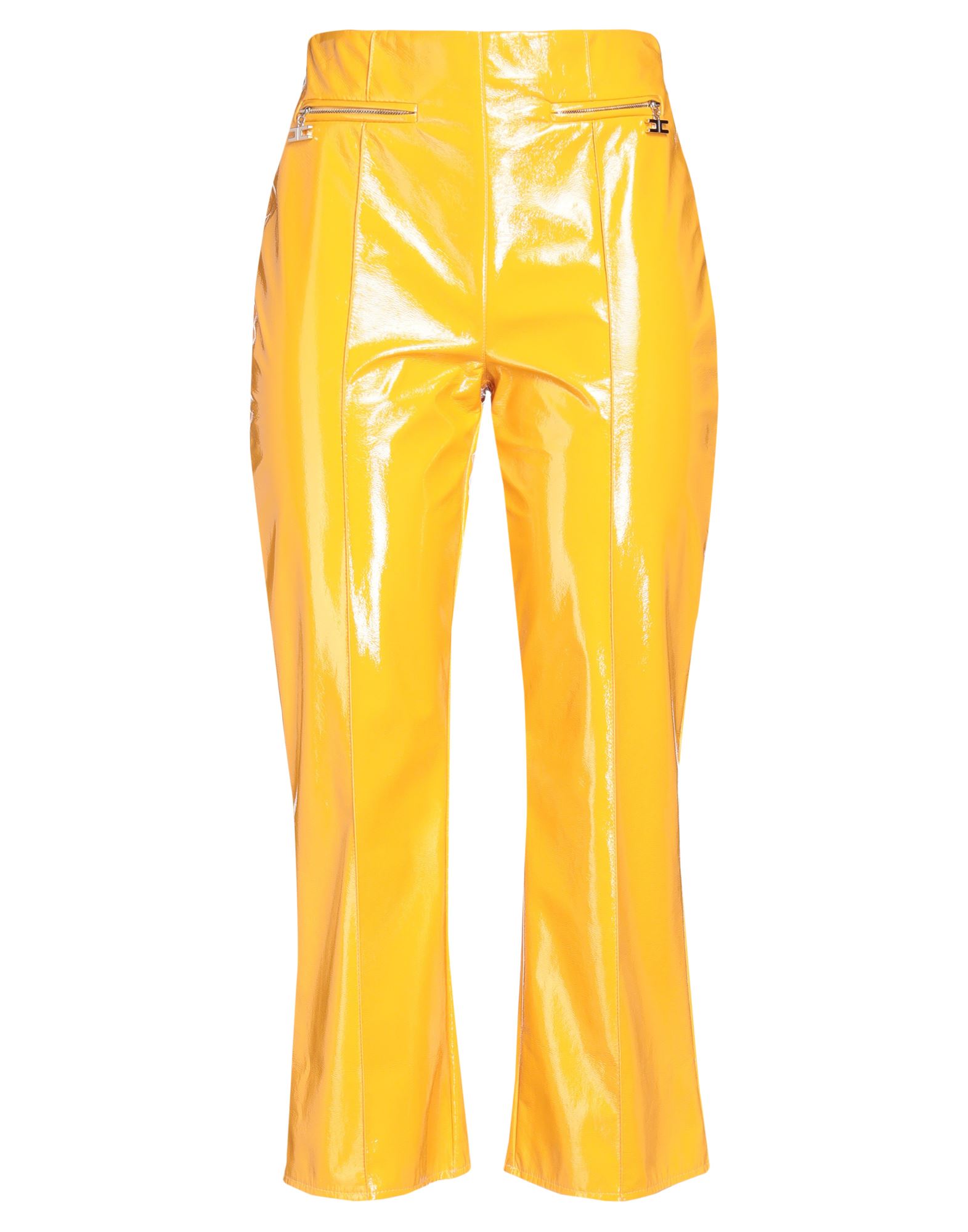 Elisabetta Franchi Cropped Pants In Yellow