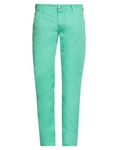 Jacob Cohёn Man Pants Emerald Green Size 30 Cotton, Lyocell, Elastane In Green