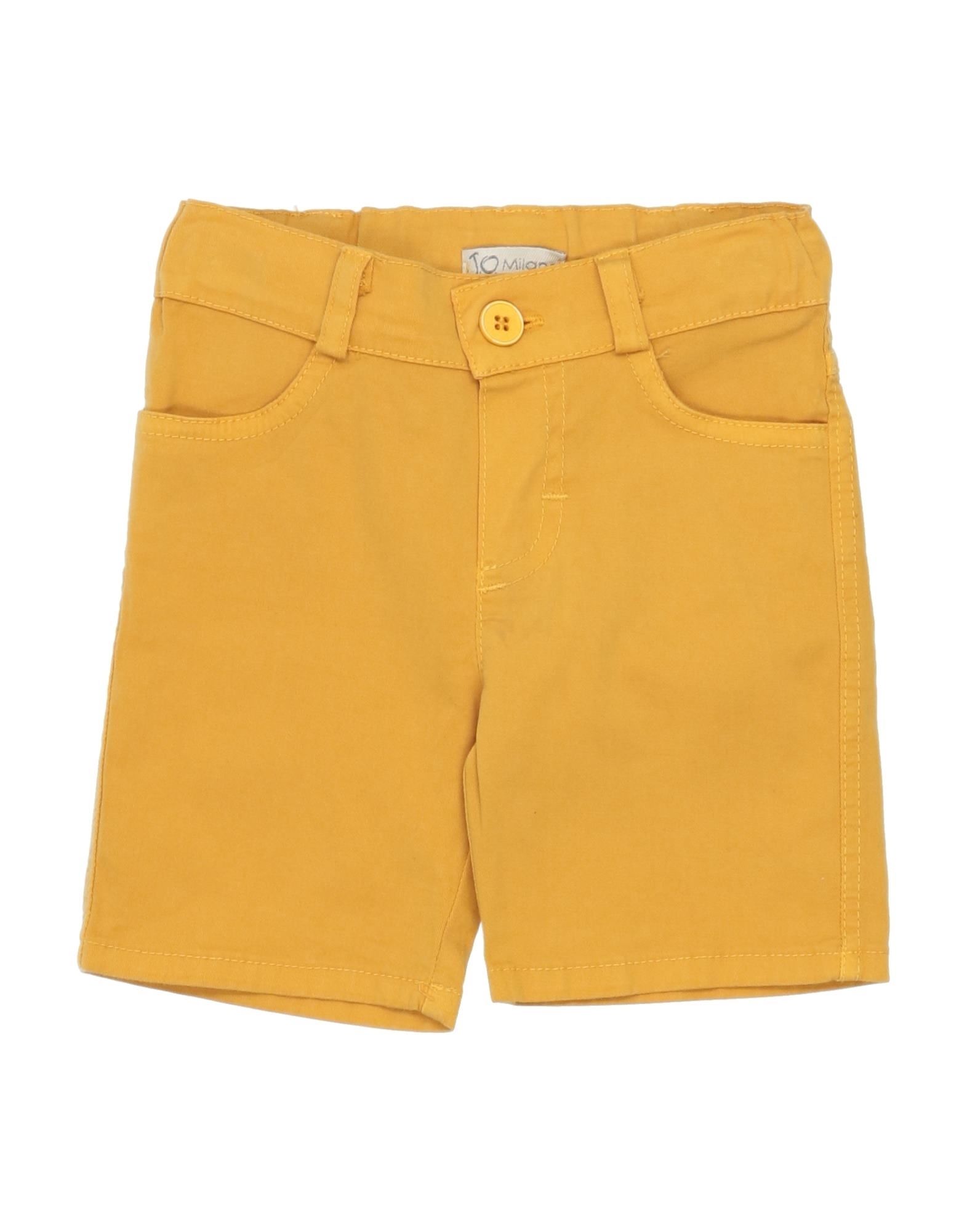 J.o. Milano Kids' J. O. Milano Newborn Boy Shorts & Bermuda Shorts Ocher Size 3 Cotton, Elastane In Yellow