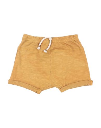 1+ In The Family Babies' 1 + In The Family Newborn Boy Shorts & Bermuda Shorts Mustard Size 3 Cotton In Yellow