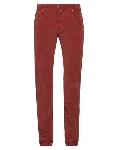 Jacob Cohёn Man Pants Rust Size 30 Cotton, Elastane In Red