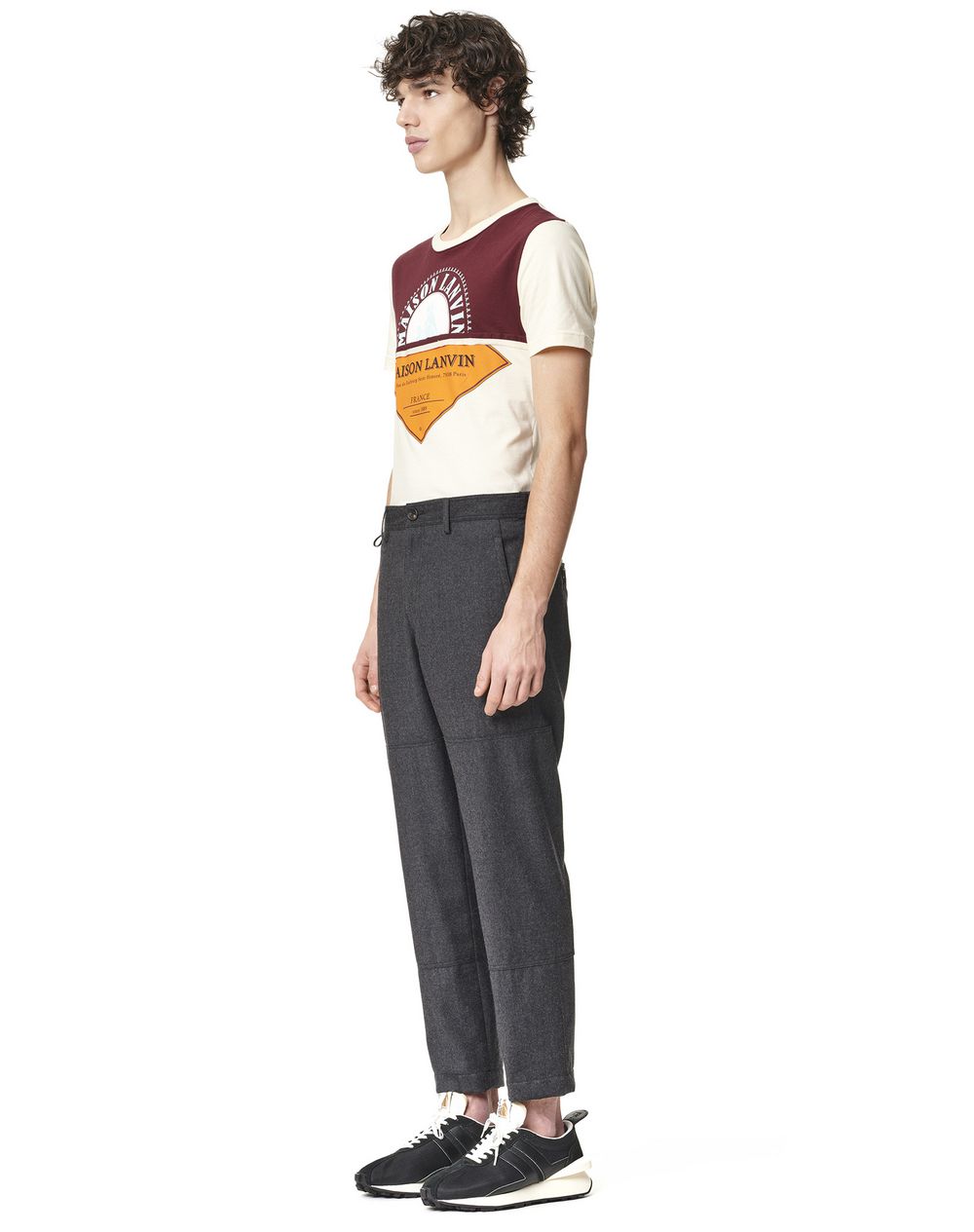 lanvin biker trousers