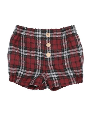 Fina Ejerique Babies'  Newborn Boy Shorts & Bermuda Shorts Burgundy Size 3 Polyester, Viscose, Cotton In Red
