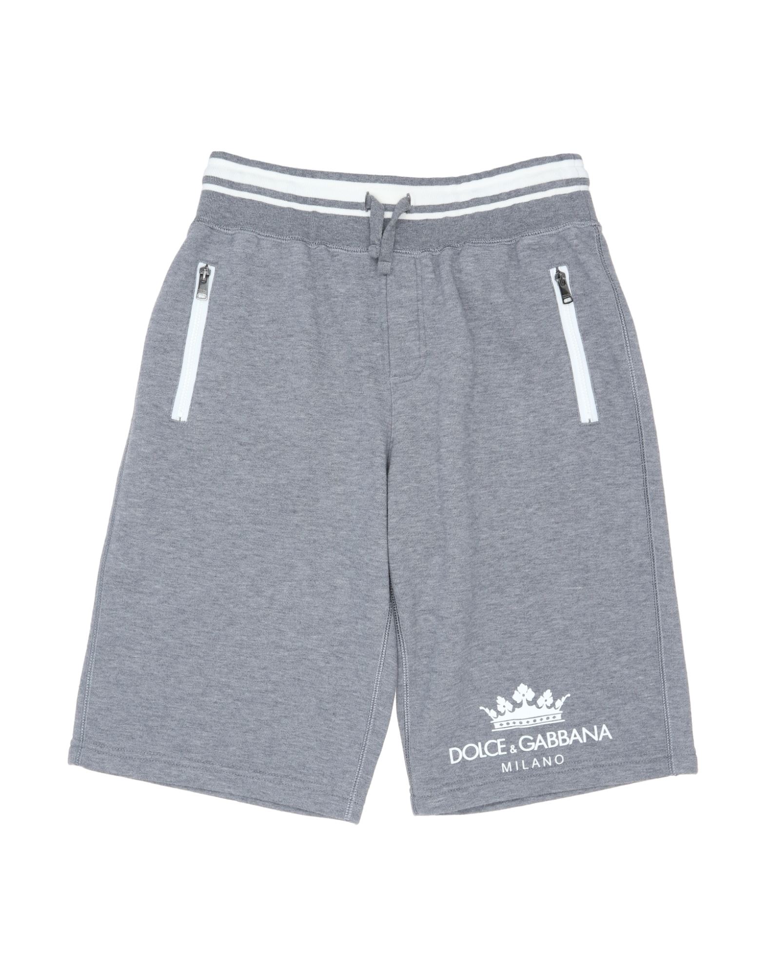 Shop Dolce & Gabbana Toddler Boy Shorts & Bermuda Shorts Grey Size 7 Cotton, Polyester, Elastane