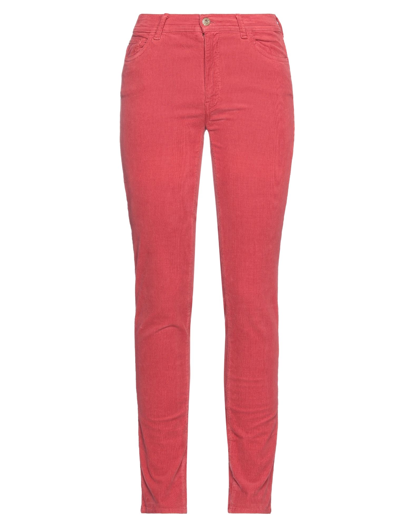 Shop Trussardi Jeans Woman Pants Brick Red Size 29 Cotton, Elastane