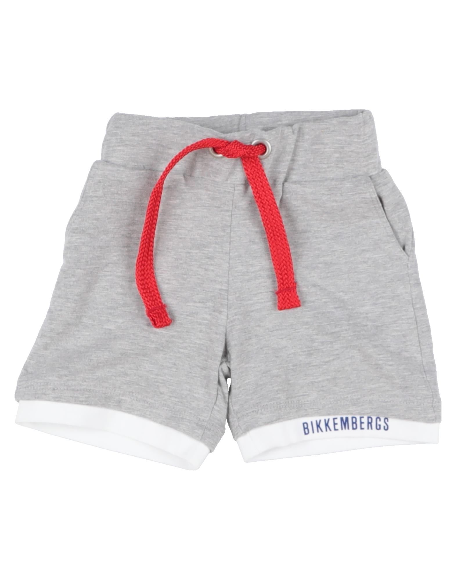 《セール開催中》BIKKEMBERGS ボーイズ 0-24 ヶ月 ショートパンツ＆バミューダ グレー 6 コットン 70% / ポリエステル 24% / ポリウレタン 6%