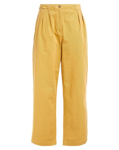 Acne Studios Woman Pants Mustard Size 4 Cotton In Yellow