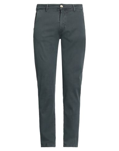 Barba Napoli Man Pants Steel Grey Size 34 Cotton, Elastane