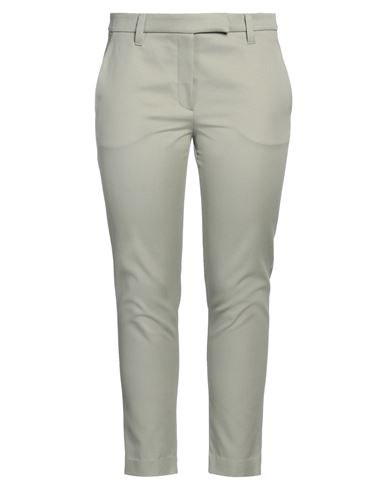 Brunello Cucinelli Woman Pants Sage Green Size 2 Cotton, Elastane In Sage Green