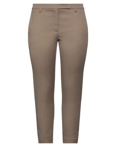 Brunello Cucinelli Woman Pants Khaki Size 0 Cotton, Elastane In Beige